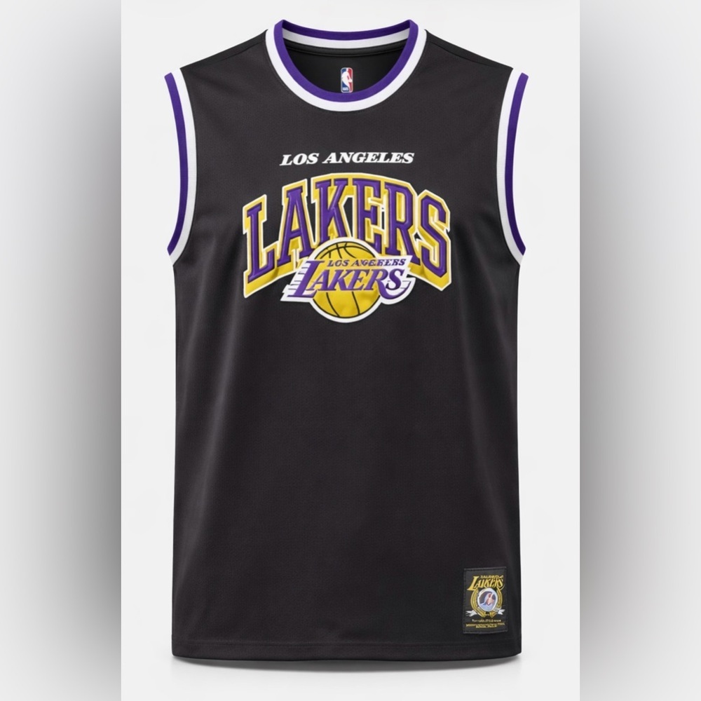 UNK Los Angeles Lakers NBA Black Jersey Size Large